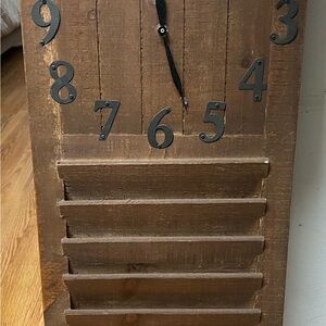 Rustic Brown Wall Clock